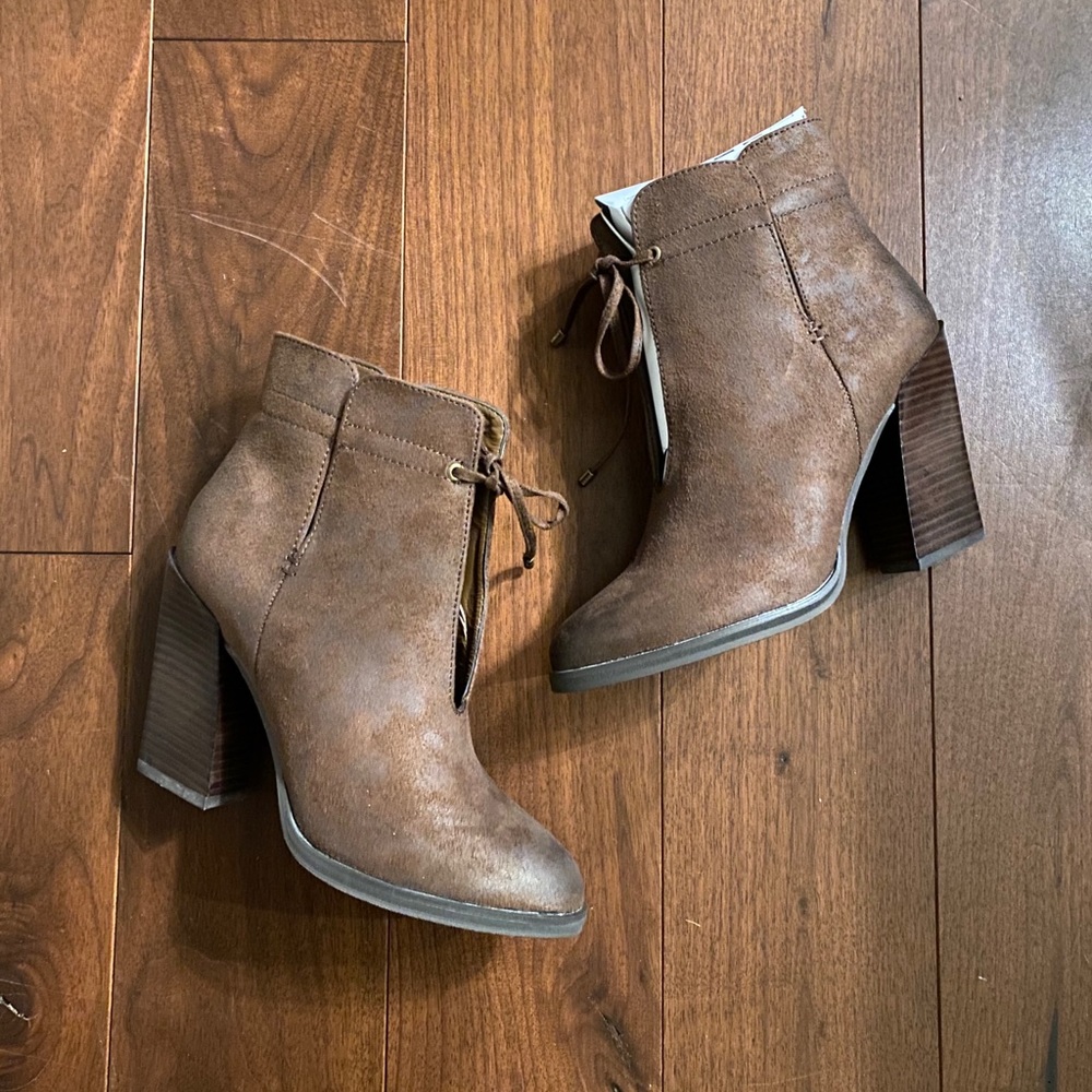 Brown Sbicca Booties NIB